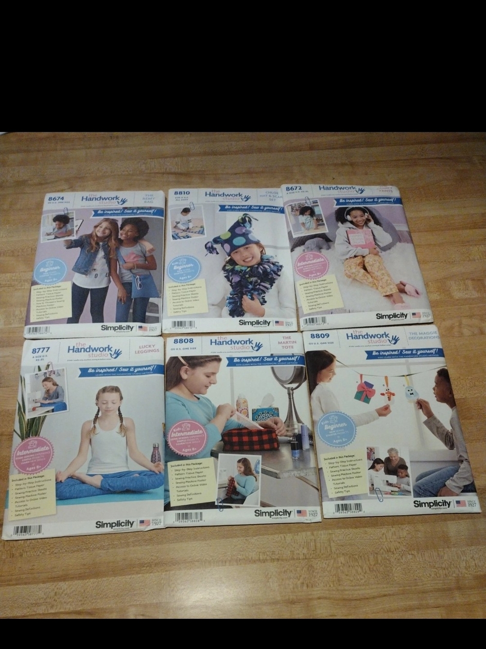 Simplicity Patterns Lot of 6 The Handwork Studio Sewing Templates Uncut New